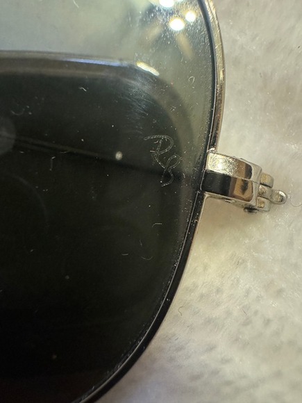 Vintage Ray-Ban B&L Aviator Silver USA w/ Case Authentic - Picture 3 of 5